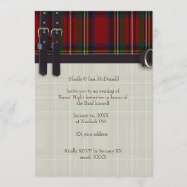 Invitación Robbie Burns Tradicional