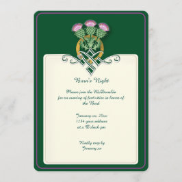 Invitación Robbie quema Thistle