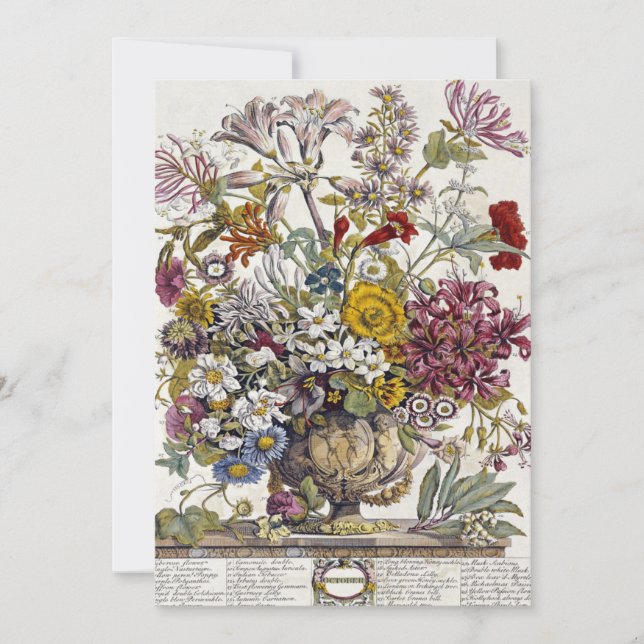 Invitación Robert Furber - Octubre - Doce meses (Anverso)