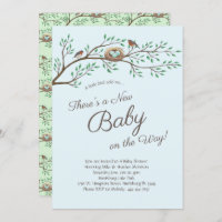 Robin Bird Spring Baby Shower Co-Ed Gender Neutral