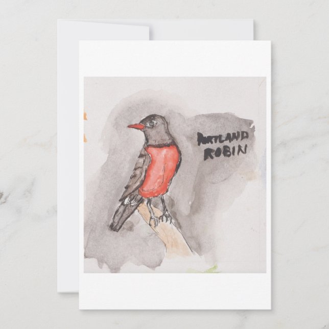 Invitación Robin Greeting Card (Anverso)