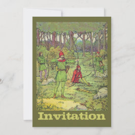 Invitación Robin Hood En El Bosque