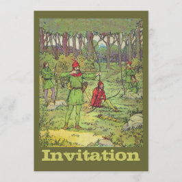 Invitación Robin Hood En El Bosque