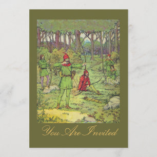 Invitación Robin Hood En El Bosque