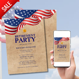 Invitación ROBLE DE Oro DE Oro DE RETIRO MILITAR coronel Band