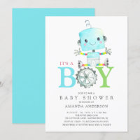 Robot lindo es un niño Baby Shower