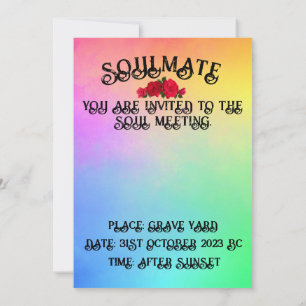 Invitación Roca arcoiris del rosa del cráneo de Mikitiez