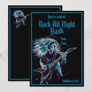 Invitación Roca en el metal pesado