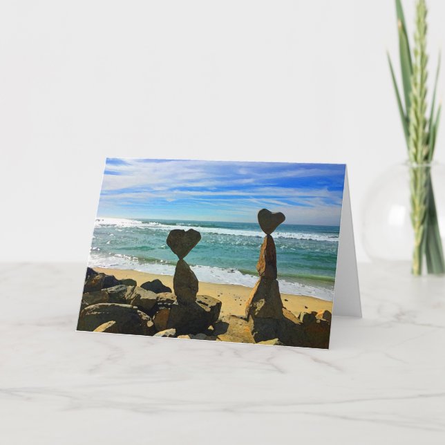 Invitación Rocas de Heart Beach (Anverso)