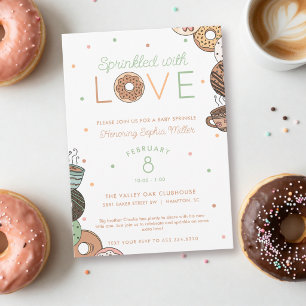 Invitación Rociado con Amor Niño Rociado de Cumpleaños