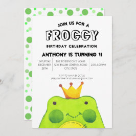 Invitación Rocioso niño de cumpleaños príncipe Primer fiesta 
