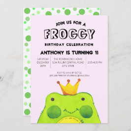 Invitación Rocioso niño de cumpleaños príncipe Primer fiesta 