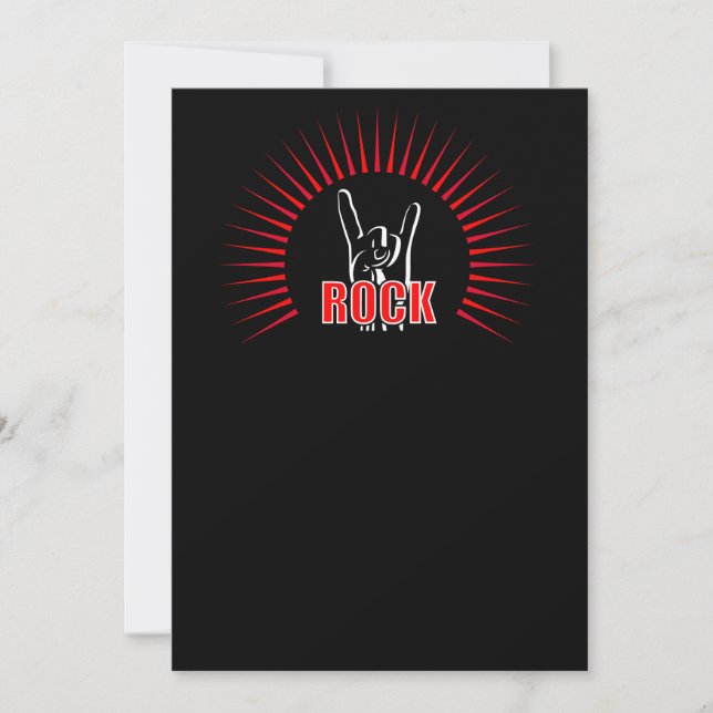 Invitación Rock (Anverso)
