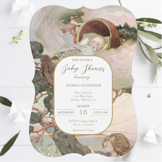 Invitación Rock A Bye Baby Nursery Rhyme Baby Shower (Subido por el creador)