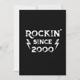 Invitación Rock clásico de regalo de cumpleaños para los años