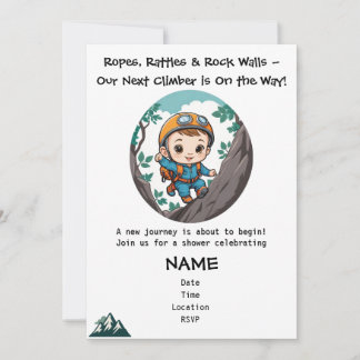 Invitación Rock Climber Adventure Boy