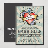 Rock y Roll Tattoo Baby Shower