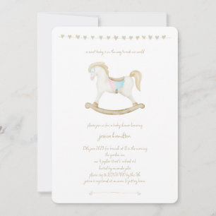 Invitación Rockefeller Blue Pink Gender Neutral Baby Shower