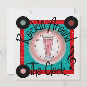 Invitación Rockin' alrededor del Fiesta del reloj - SRF