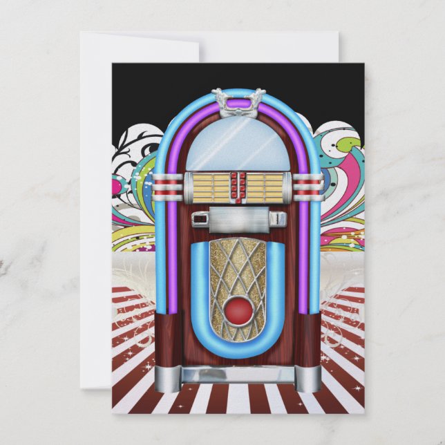 Invitación Rockin' alrededor del Fiesta del reloj - SRF (Anverso)