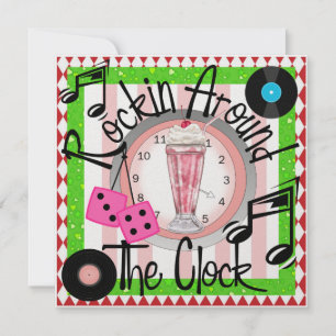 Invitación Rockin' alrededor del Fiesta del reloj - SRF