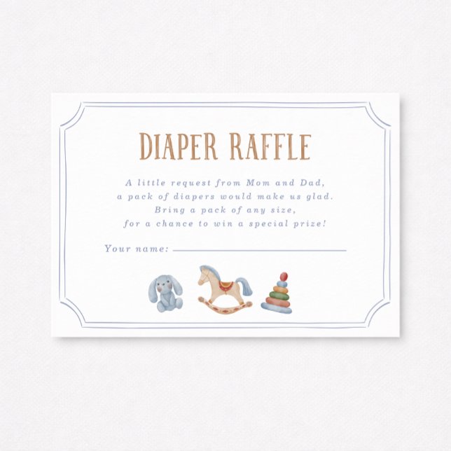 Invitación Rocking Horse Diaper Raffle (Subido por el creador)