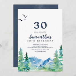Invitación Rocky Mountain 30° cumpleaños