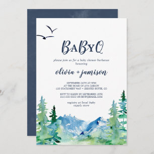 Invitación Rocky Mountain Baby Q Baby Shower