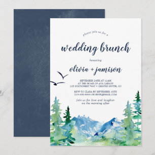 Invitación Rocky Mountain Boda Brunch