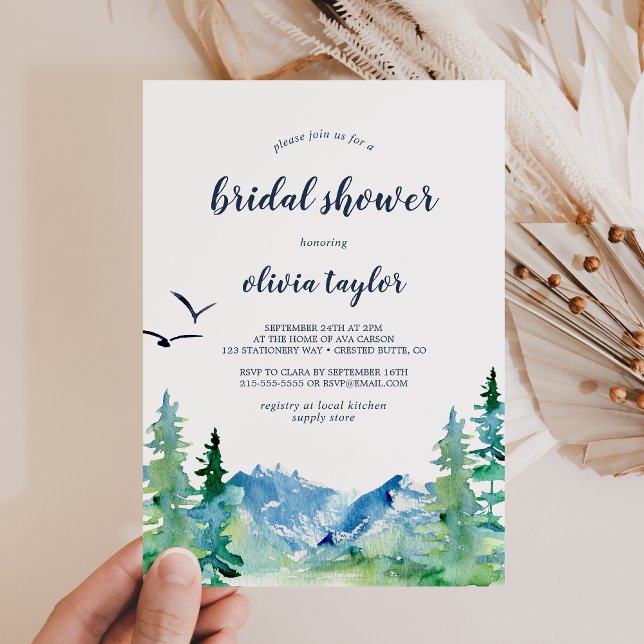 Invitación Rocky Mountain Bridal Shower (Subido por el creador)