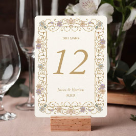 Invitación Rococo Revival Elegant Vintage Floral Wedding