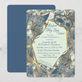 Invitación Rococo rico Romantic Gold Relieves y máscaras
