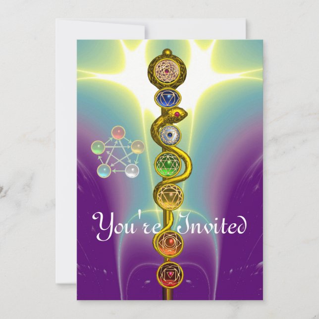 INVITACIÓN ROD DE ASCLEPIUS 7 CHAKRAS,YOGA ,ENERGÍA ESPIRITUA (Anverso)