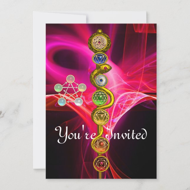 INVITACIÓN ROD DE ASCLEPIUS 7 CHAKRAS,YOGA ,ENERGÍA ESPIRITUA (Anverso)