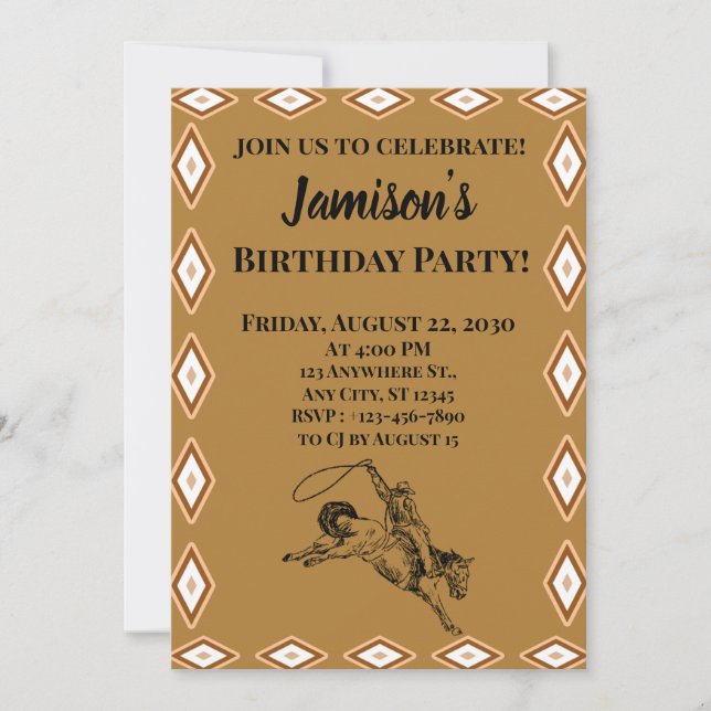 Invitación Rodeo (Anverso)