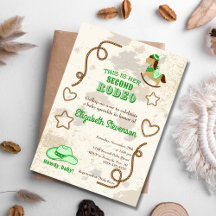 Rodeo de Cowboy Unisex Howdy Baby Shower Sprinkle