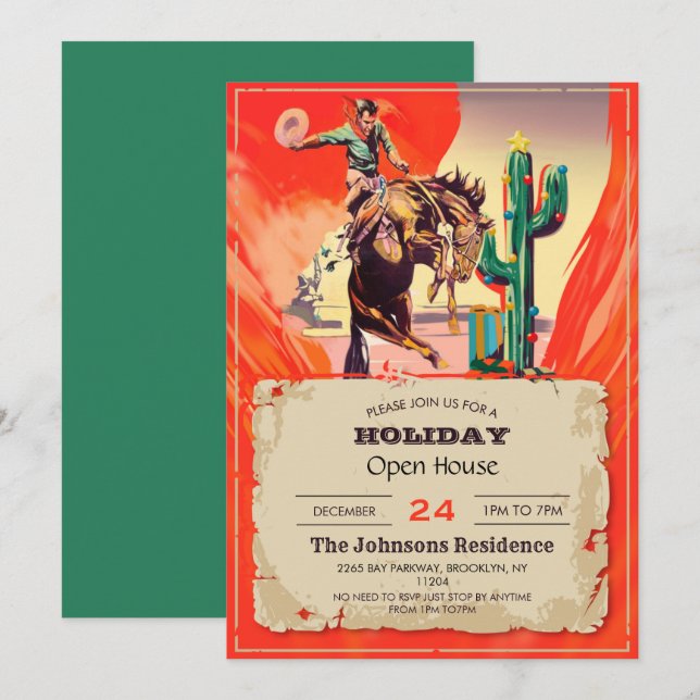 Invitación Rodeo de navidades (Anverso / Reverso)