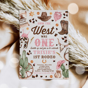 Invitación Rodeo de Noviembre De 1999 Cómo Oeste Era Uno