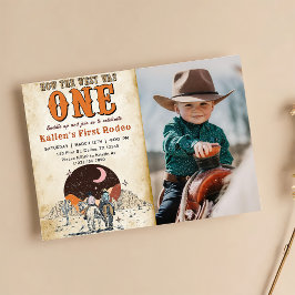 Invitación Rodeo de Vaquero Primer Cumpleaños Cómo Era Occide