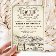 Rodeo de Vaquero Primer Cumpleaños Cómo Era Occide