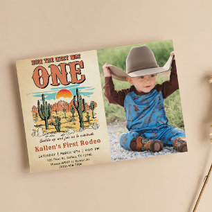 Invitación Rodeo De Vaquero Primer Cumpleaños Cómo Occidente 