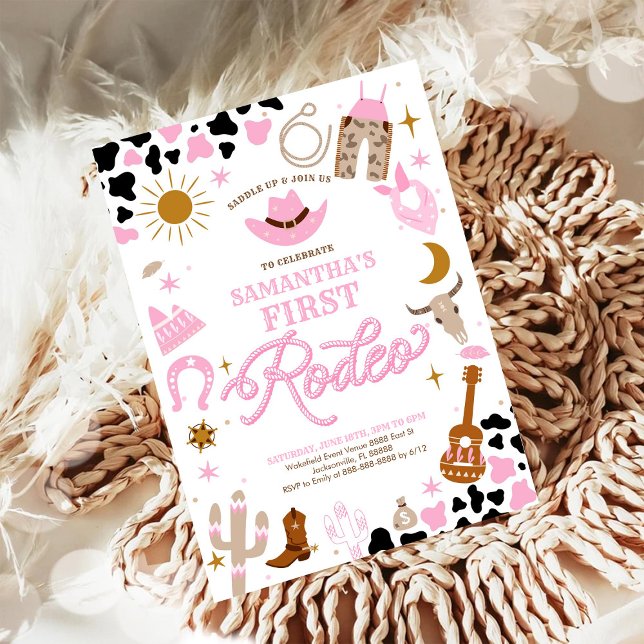 Invitación Rodeo First Birthday Invitation (Subido por el creador)