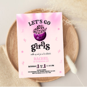 Invitación Rodeo Let's go girls