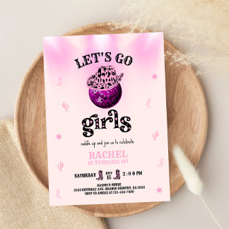 Invitación Rodeo Let's go girls