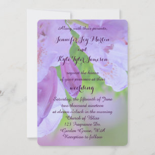 Invitación Rododendrón tras la lluvia Boda