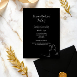 Invitación ROE Blanco y negro se prepara antes de cenar