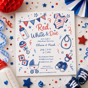 Invitación Roja Blanca y Debida
