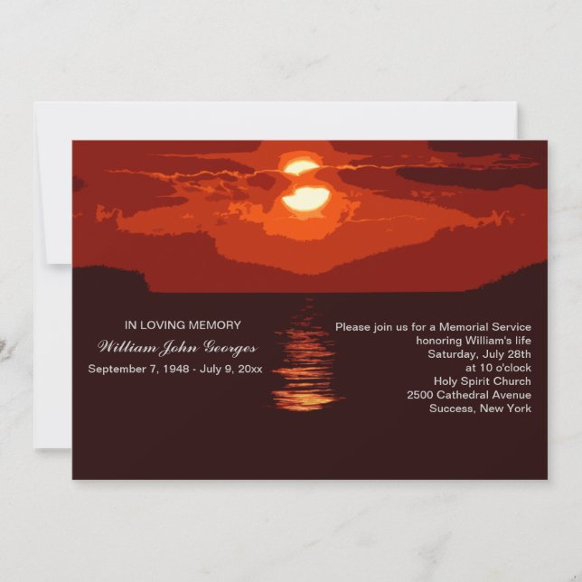 Invitación roja de la ceremonia conmemorativa de (Anverso)