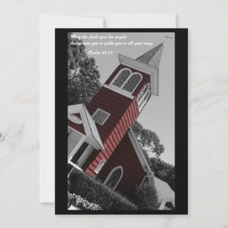 Invitación roja del bautismo de la iglesia