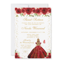Roja Princesa de Cabello Rubio Floral Dulces Dieci